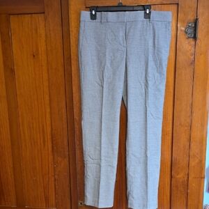 Ann Taylor Women's Mid-Rise Light Gray Dress Pants